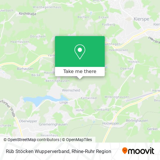 Rüb Stöcken Wupperverband map