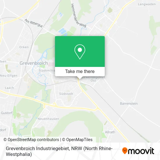 Карта Grevenbroich Industriegebiet