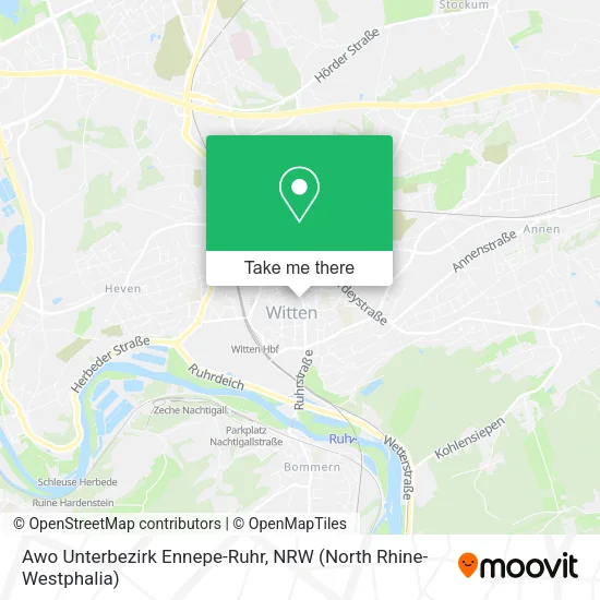 Карта Awo Unterbezirk Ennepe-Ruhr