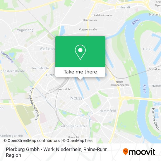 Pierburg Gmbh - Werk Niederrhein map