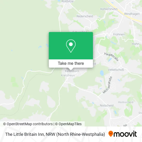 The Little Britain Inn map