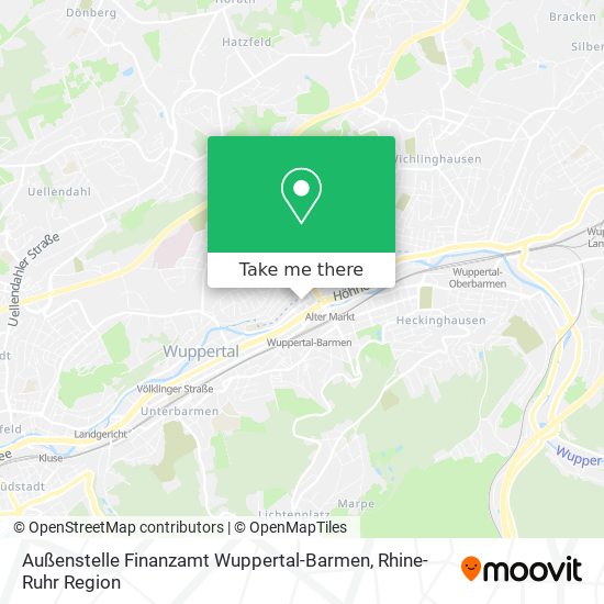 Außenstelle Finanzamt Wuppertal-Barmen map