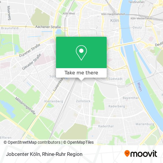 Jobcenter Köln map