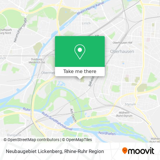 Neubaugebiet Lickenberg map