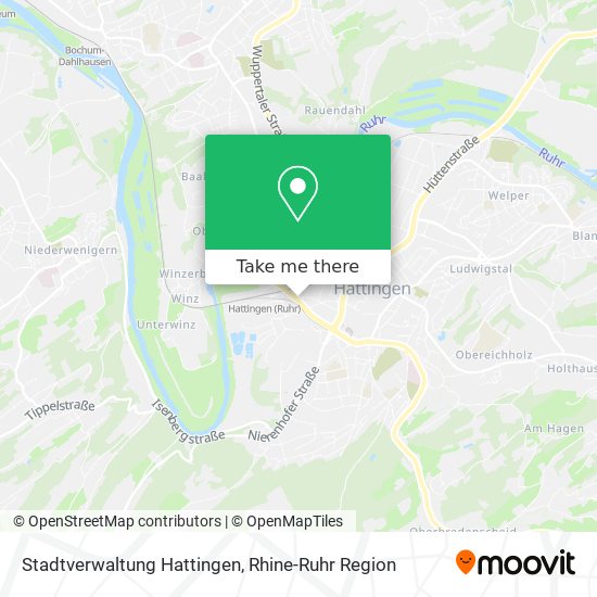 Карта Stadtverwaltung Hattingen