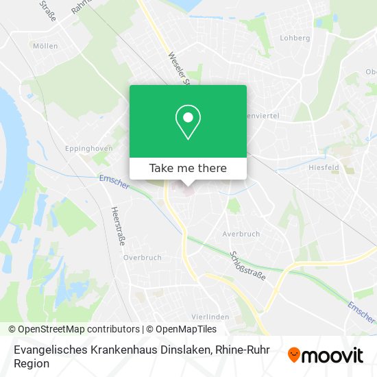 Evangelisches Krankenhaus Dinslaken map