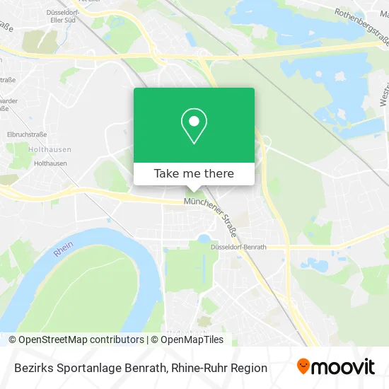 Карта Bezirks Sportanlage Benrath