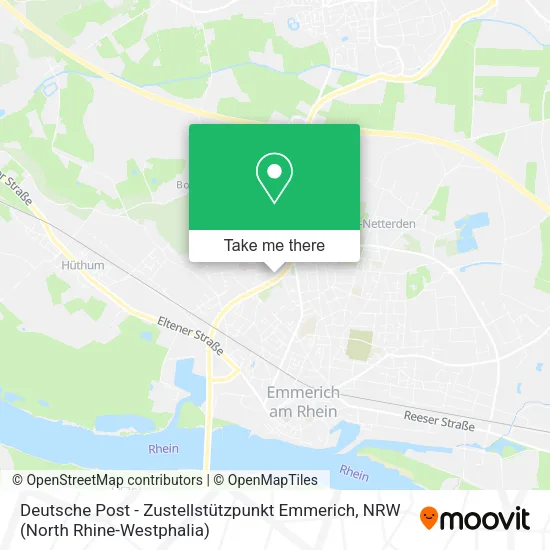 Карта Deutsche Post - Zustellstützpunkt Emmerich