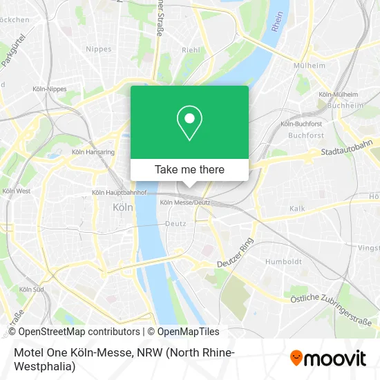Карта Motel One Köln-Messe