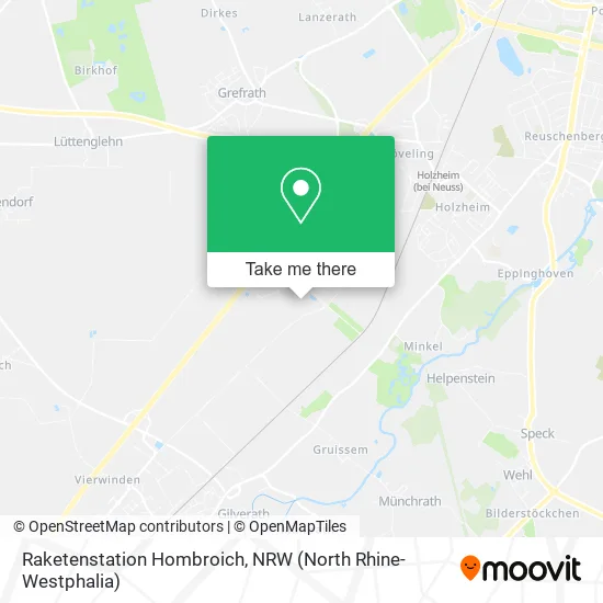 Карта Raketenstation Hombroich
