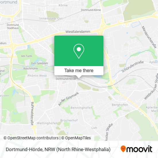 Dortmund-Hörde map