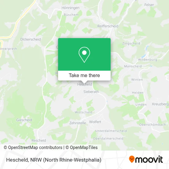 Hescheld map