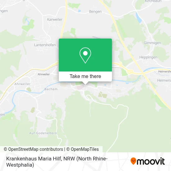 Krankenhaus Maria Hilf map