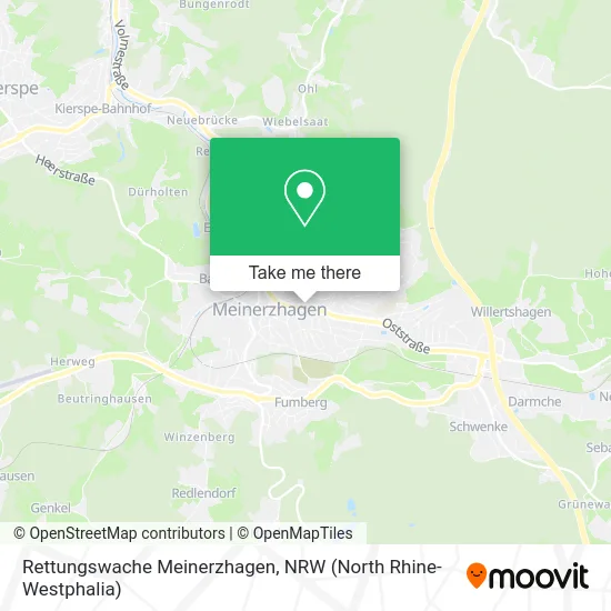 Rettungswache Meinerzhagen map