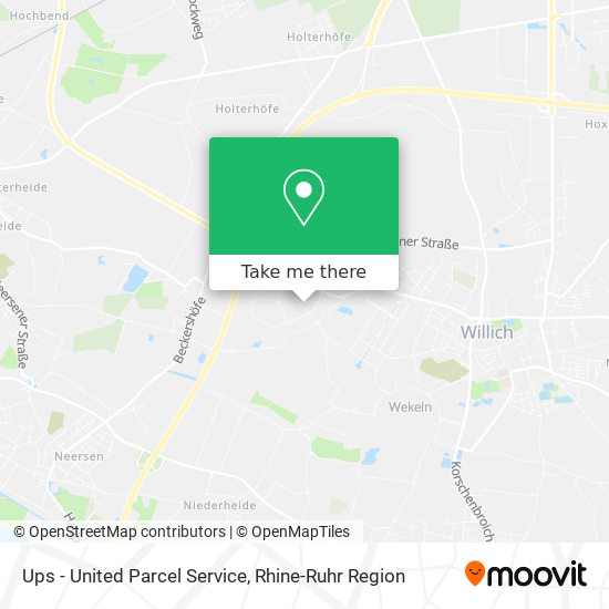 Ups - United Parcel Service map