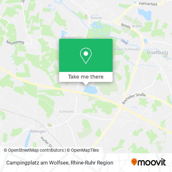 Campingplatz am Wolfsee map