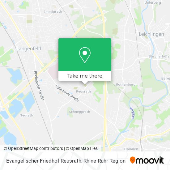 Evangelischer Friedhof Reusrath map