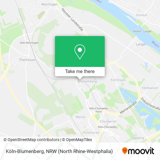Köln-Blumenberg map