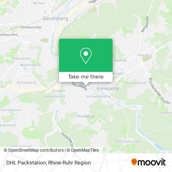 DHL Packstation map