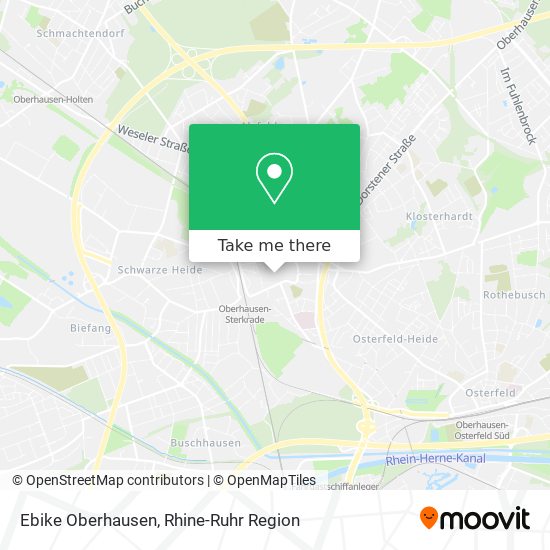 Ebike Oberhausen map