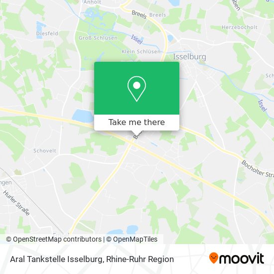 Aral Tankstelle Isselburg map