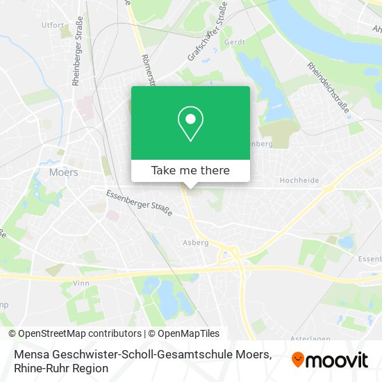 Карта Mensa Geschwister-Scholl-Gesamtschule Moers