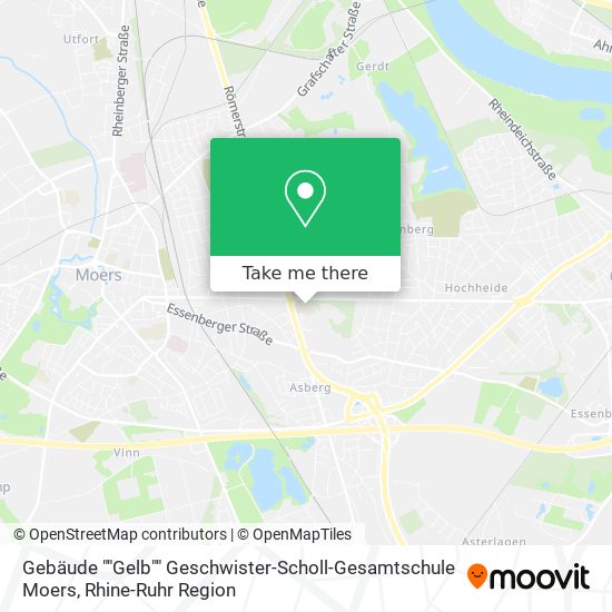 Gebäude ""Gelb"" Geschwister-Scholl-Gesamtschule Moers map