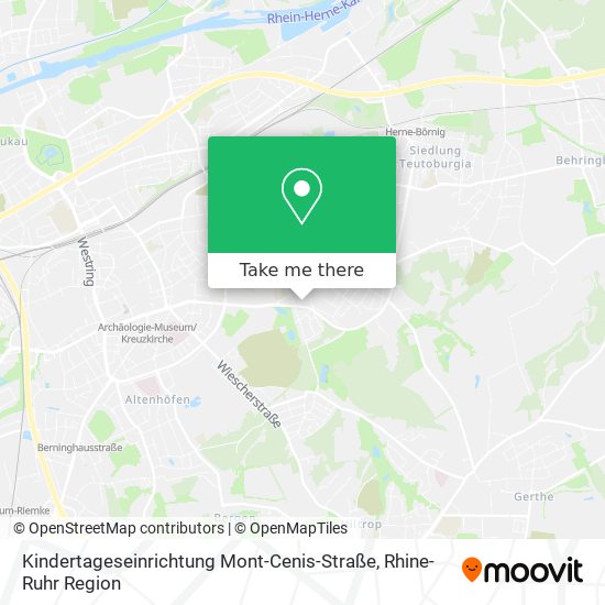 Карта Kindertageseinrichtung Mont-Cenis-Straße