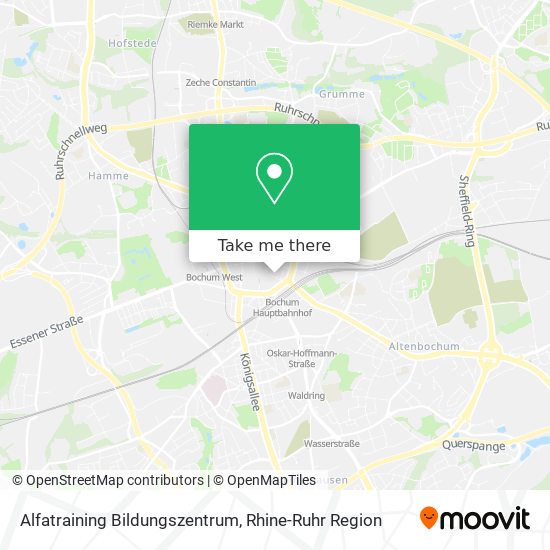 Alfatraining Bildungszentrum map