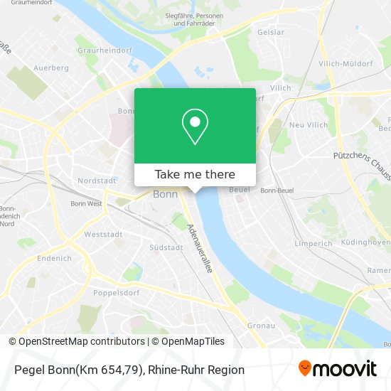 Pegel Bonn(Km 654,79) map