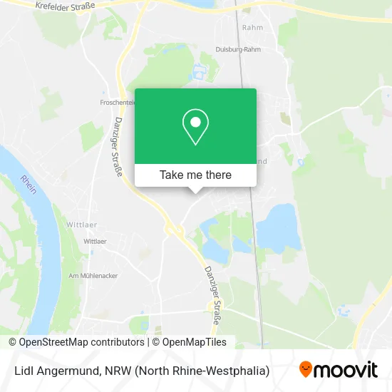 Карта Lidl Angermund