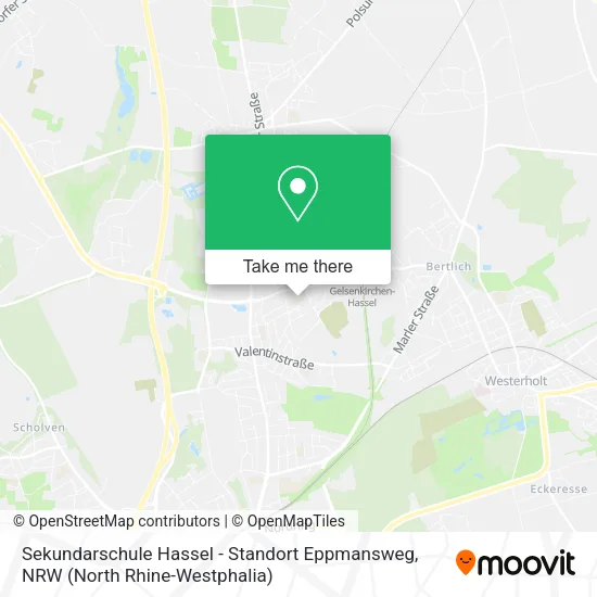 Карта Sekundarschule Hassel - Standort Eppmansweg