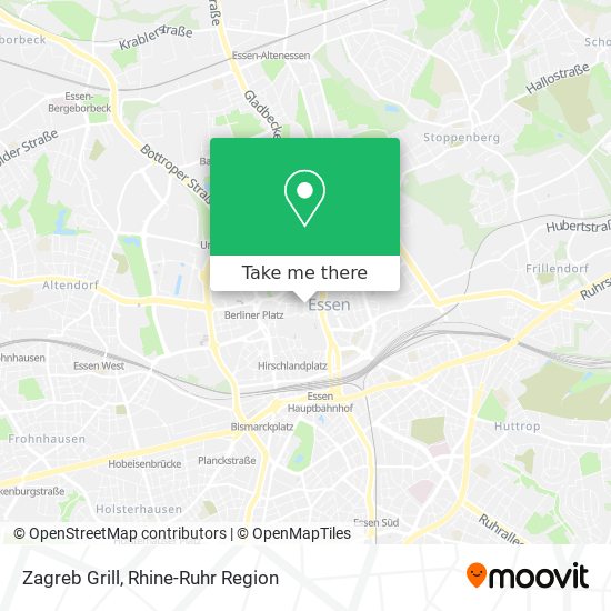 Zagreb Grill map