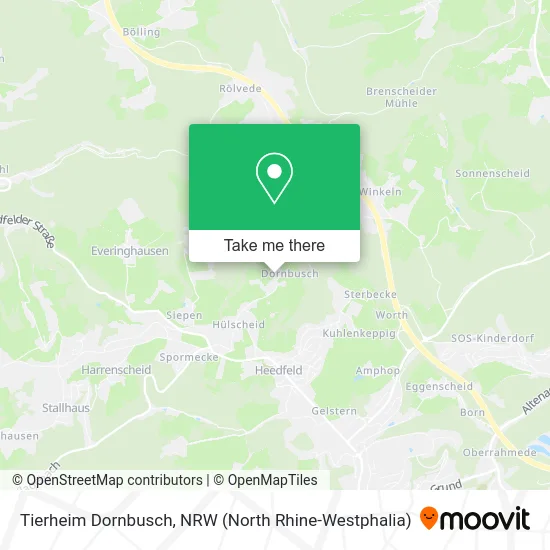 Tierheim Dornbusch map