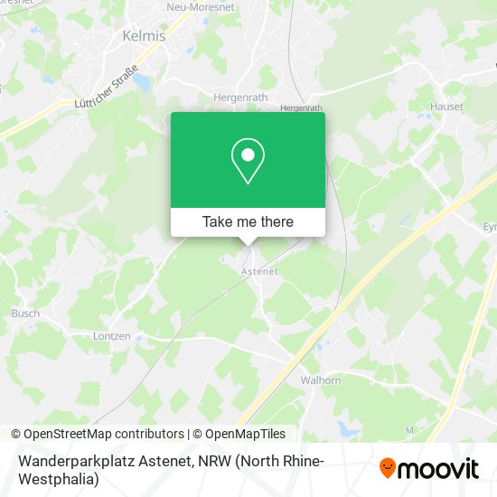 Wanderparkplatz Astenet map