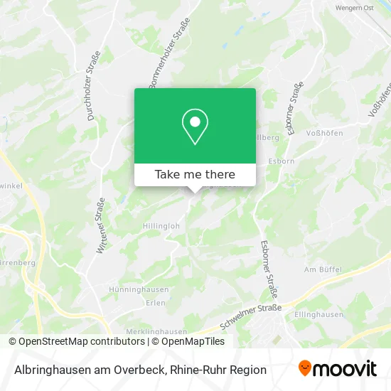 Карта Albringhausen am Overbeck