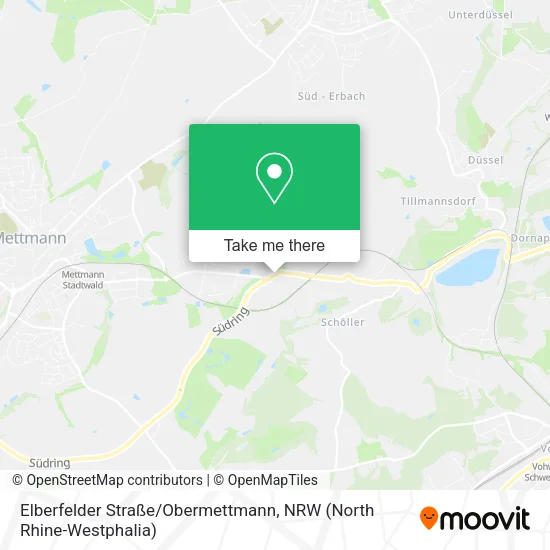 Карта Elberfelder Straße / Obermettmann