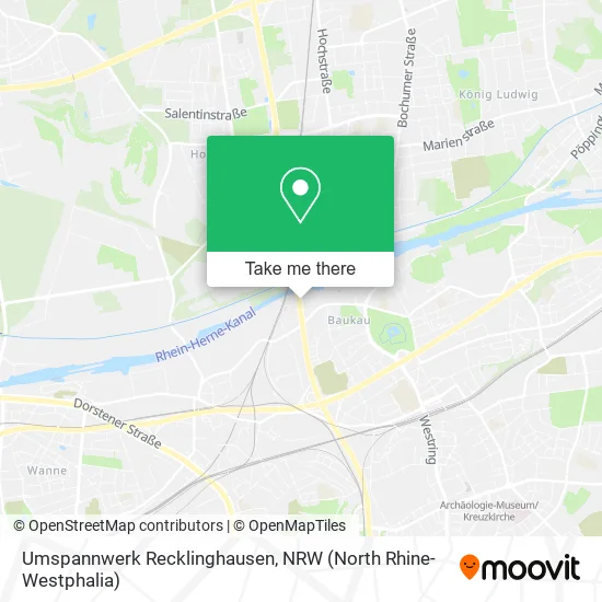 Карта Umspannwerk Recklinghausen