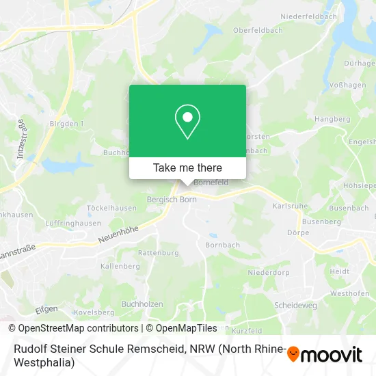 Rudolf Steiner Schule Remscheid map