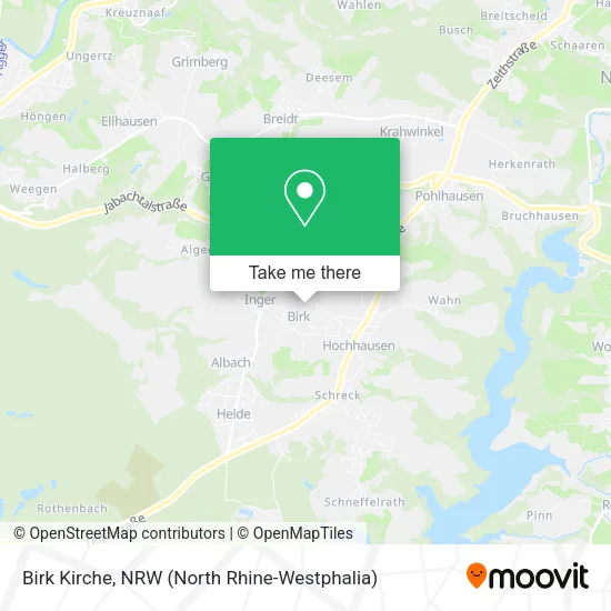 Birk Kirche map