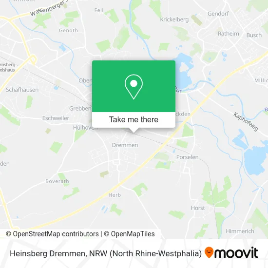 Heinsberg Dremmen map