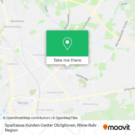 Sparkasse Kunden-Center Obrighoven map