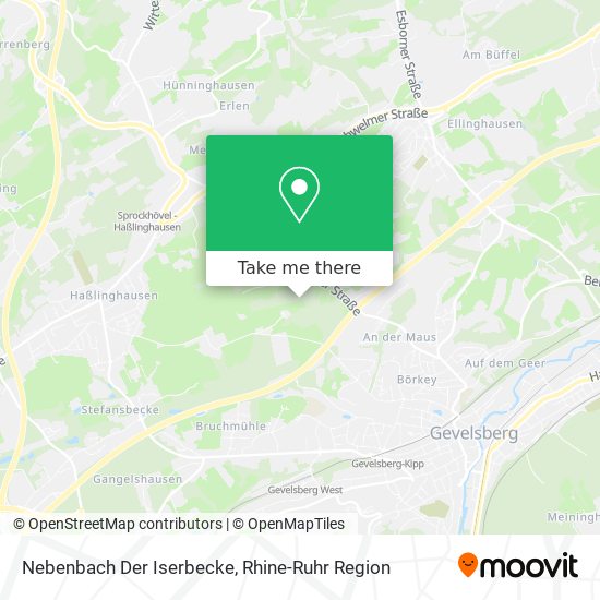 Nebenbach Der Iserbecke map