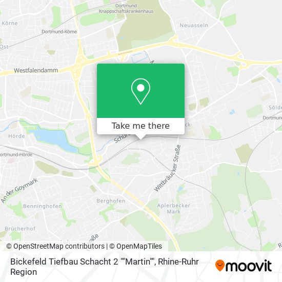 Bickefeld Tiefbau Schacht 2 ""Martin"" map