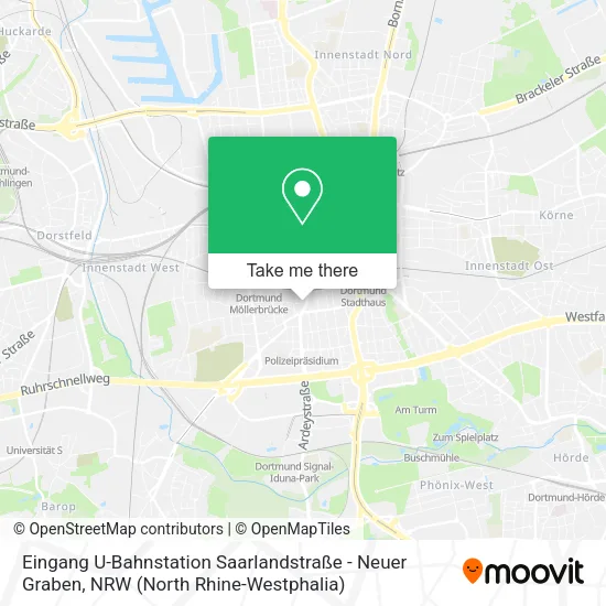 Карта Eingang U-Bahnstation Saarlandstraße - Neuer Graben