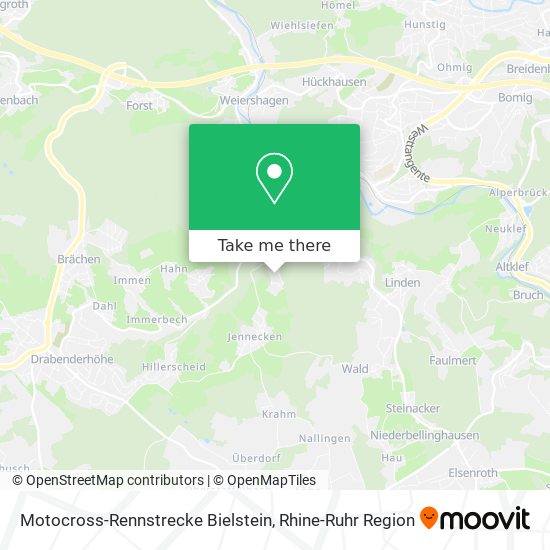 Motocross-Rennstrecke Bielstein map