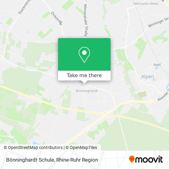 Bönninghardt Schule map
