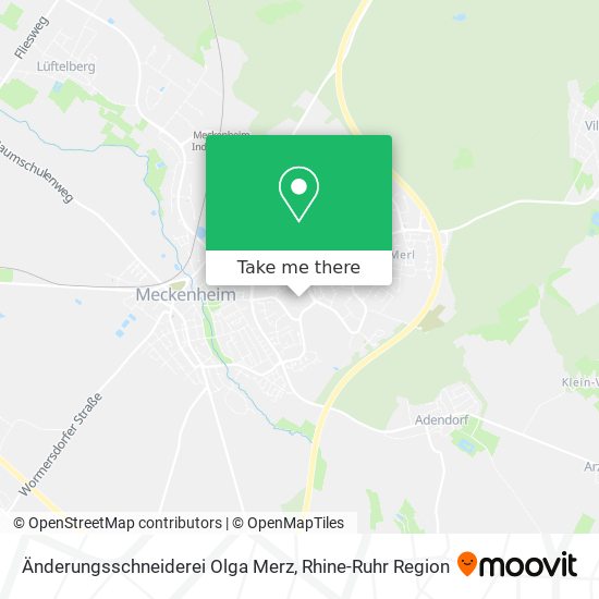 Änderungsschneiderei Olga Merz map