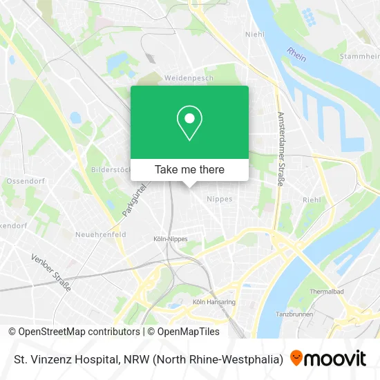 Карта St. Vinzenz Hospital