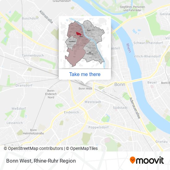 Bonn West map